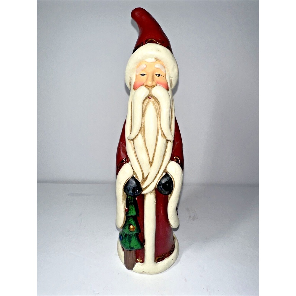 Vintage Old World‎ Santa Collectible St Nicholas Figurine Ceramic 9.5 in.